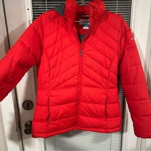 Columbia Red Puffer Jacket